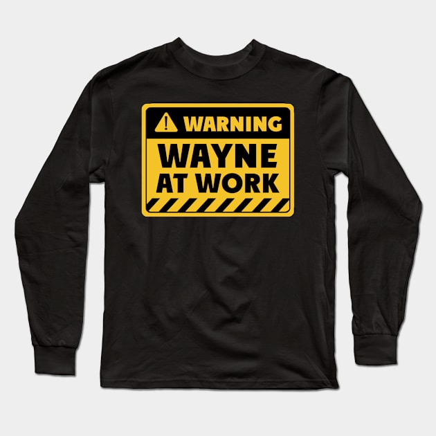 Wayne at work Long Sleeve T-Shirt by EriEri